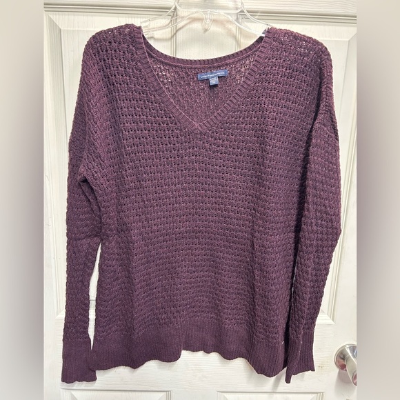 American Eagle Outfitters Sweaters - American Eagle Deep Purple Sweater Size Small